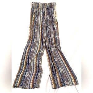 SO Goods For Life Women’s Bohemian Striped Wide-Leg Pants, Small